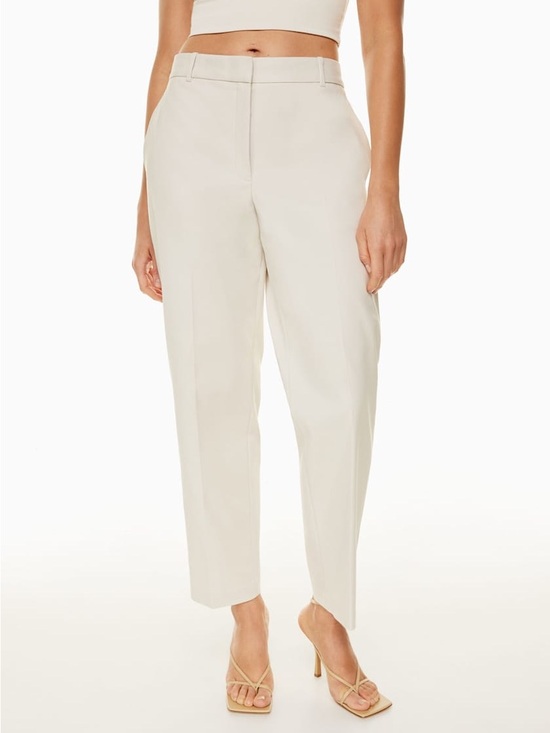 Babaton Pants - Babaton| Aritzia| Ivory High-Waist Wide-Leg Pull On Tailored Trouser Pants Sz 10